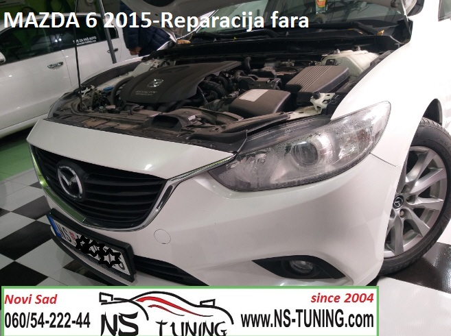 mazda 6 2013 2014 2015 2016 godiste farovi reparacija novi sad h11 autoservis ns tuning